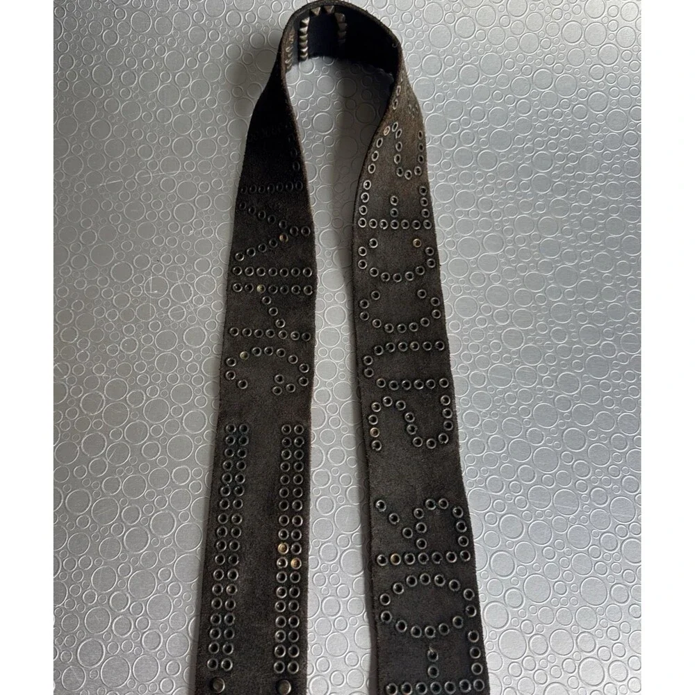 VTG Rare Diesel For Successful Living Studded Leather Belt Italy - Size 95 38